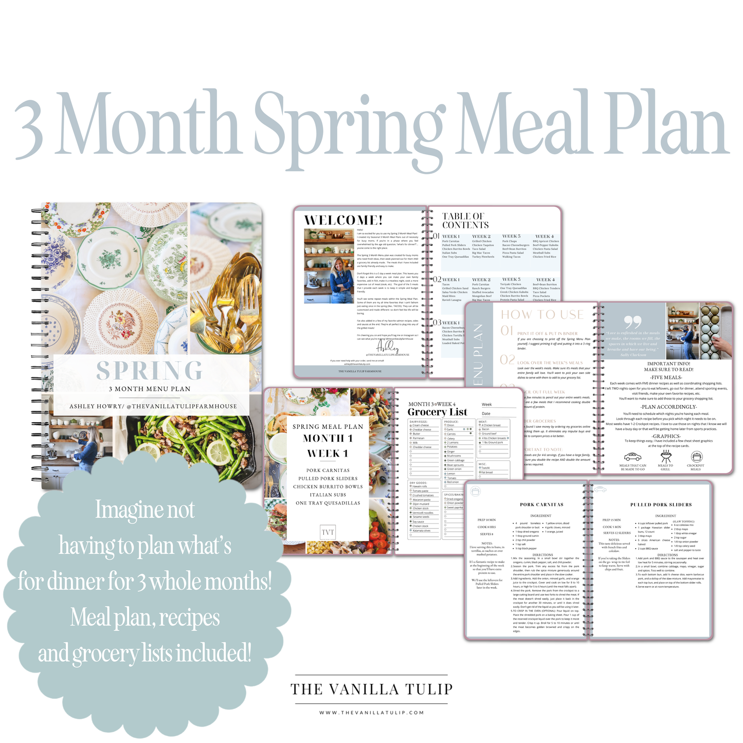 THE BIRTHDAY VAULT: Cookbooks & Meal Plans