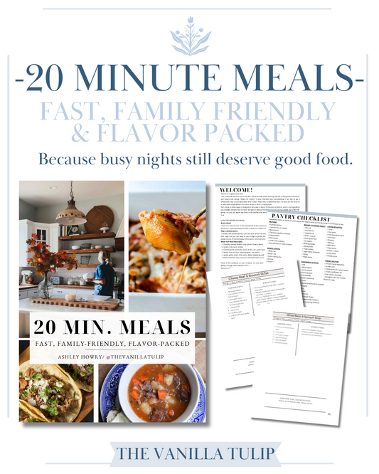 20 Minute Meals Cookbook (digital copy)