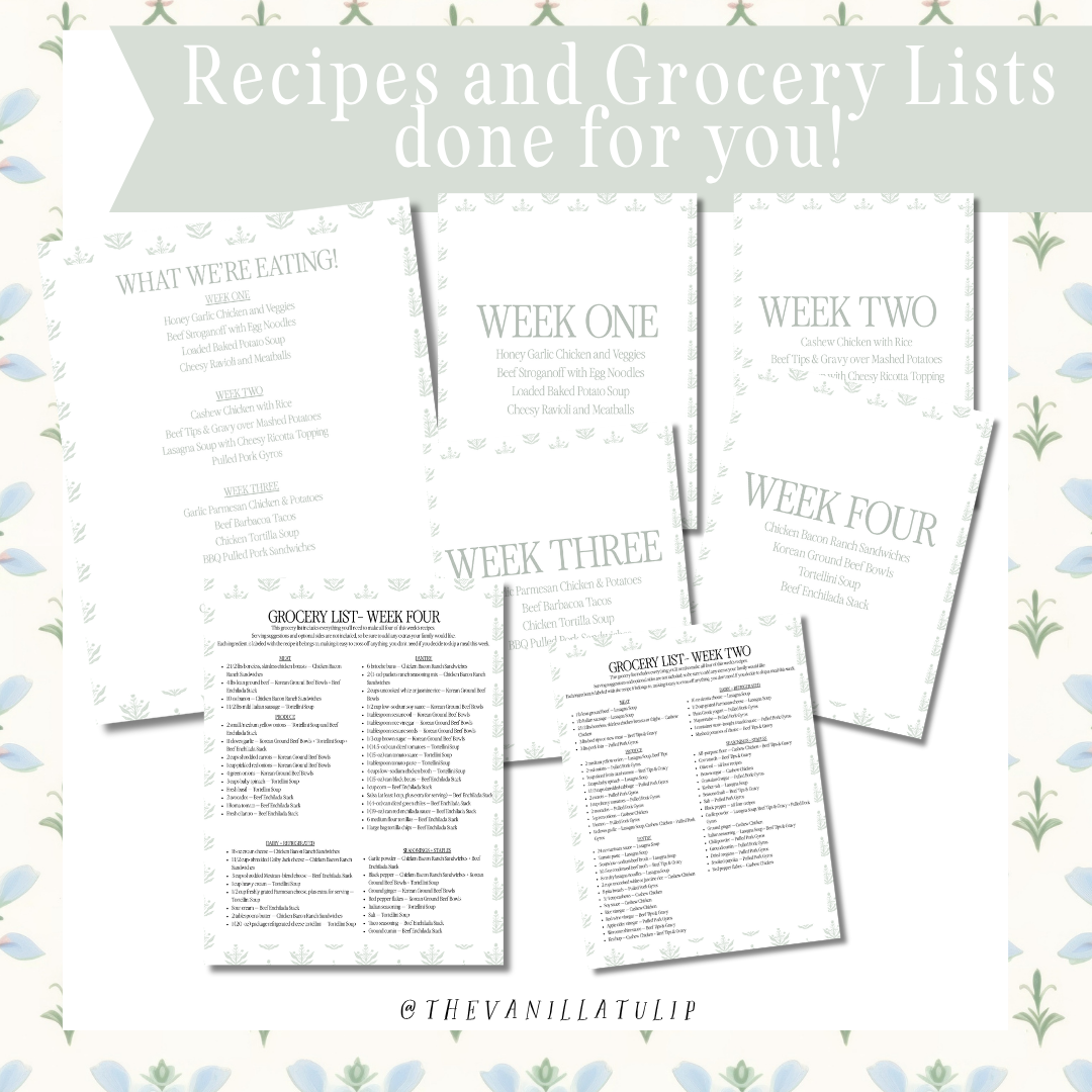 Crocktober Meal Plan