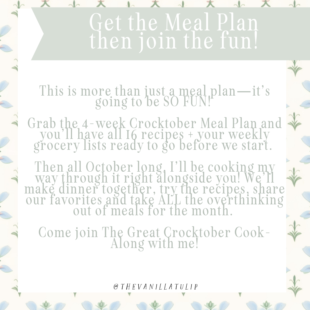 Crocktober Meal Plan