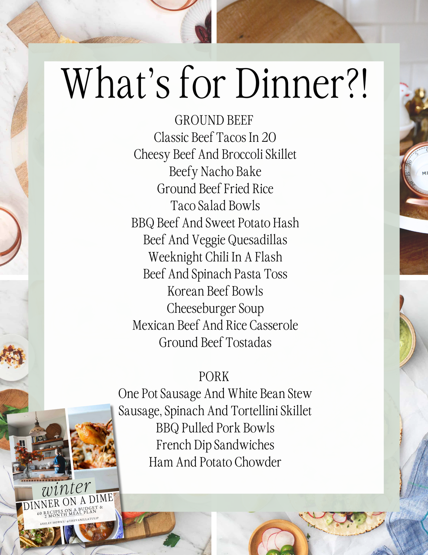 Winter Dinner on a Dime