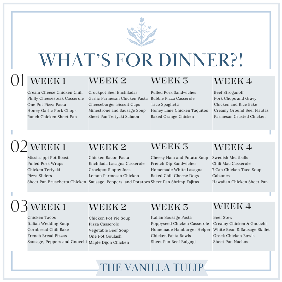 FALL 3 Month Meal Plan