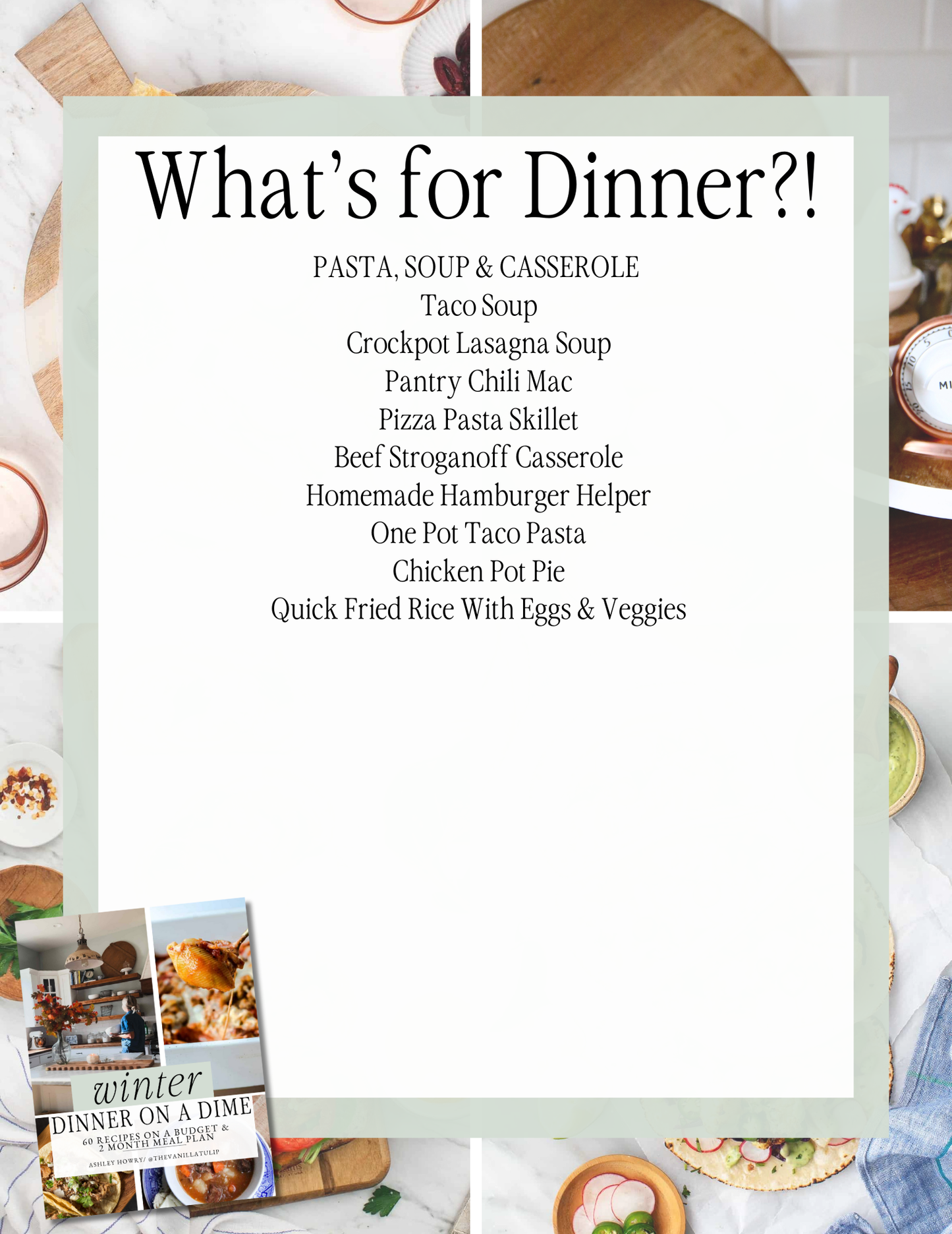 Winter Dinner on a Dime