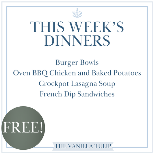 This Week's Dinners